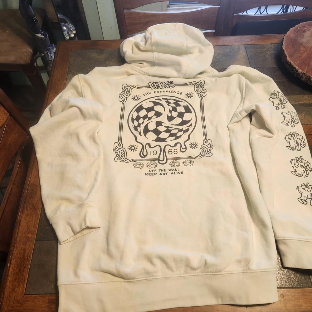 VANS The Experience Off The Wall‎ Keep Art Alive Tie Dye Hooded Sweatshirt XL - Picture 3 of 14
